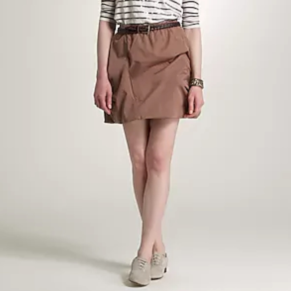 J. Crew Dusty Rose Chino Bubble Skirt